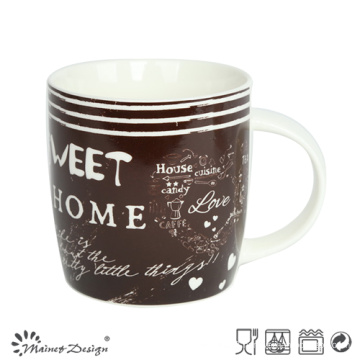 12oz New Bone China Mug with English Words